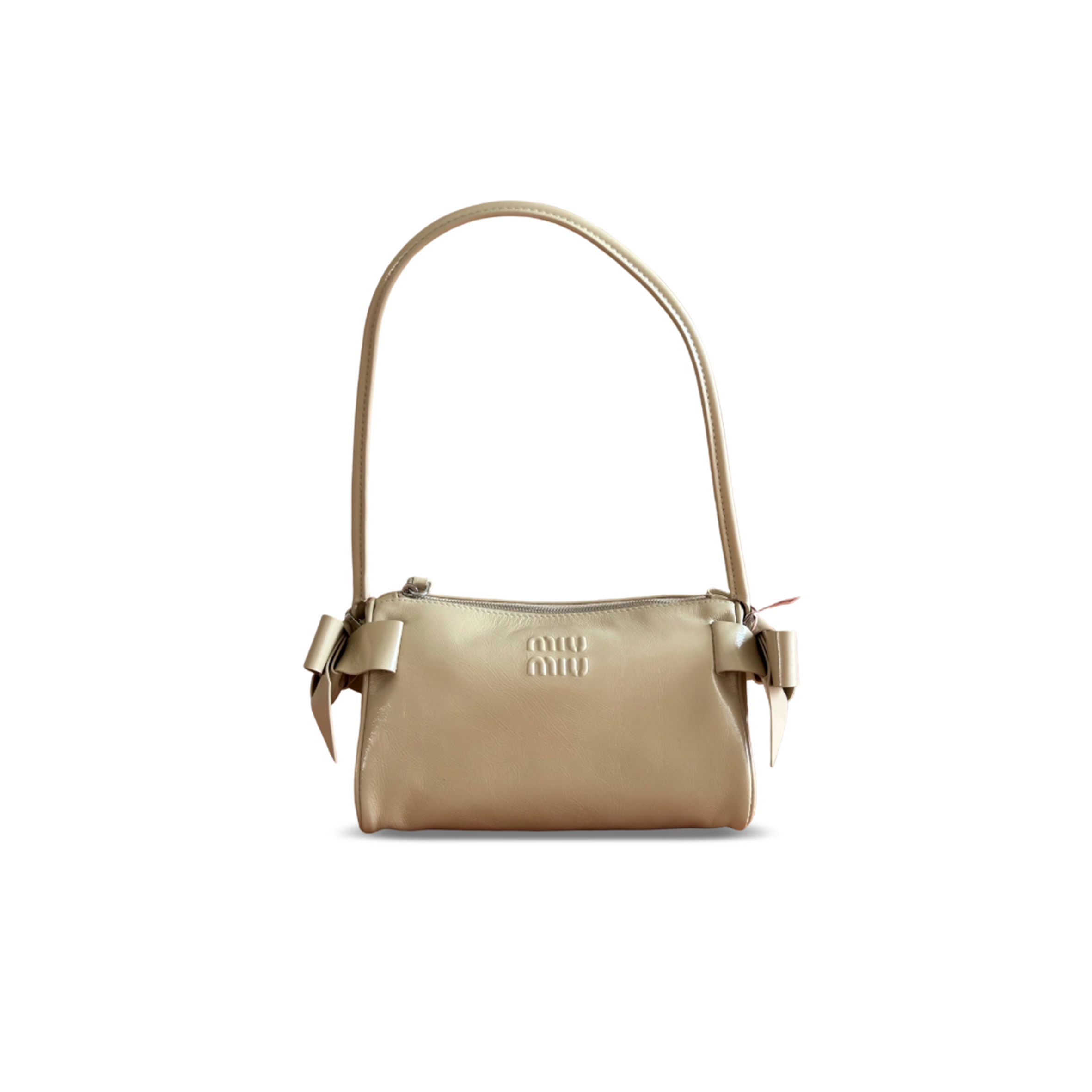 MIU MIU SHINY LEATHER POUCH 5NE029 (21*12.5*9.5cm)
